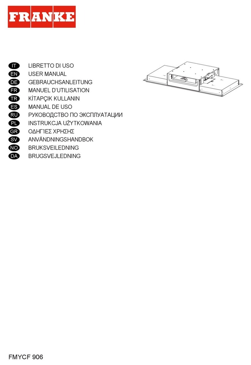 Franke FMYCF 906 User manual