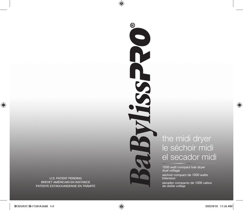 BaByliss PRO BCI250UC instructions