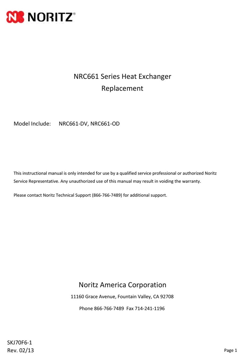 Noritz NRC661 Series Instructional manual
