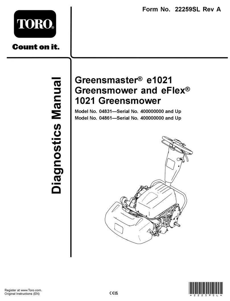 Toro Greensmaster e1021 User manual