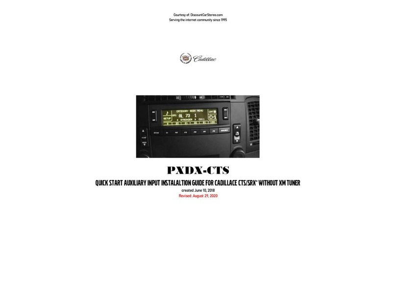 Discount Car Stereo PXDX-CTS Quick start installation guide