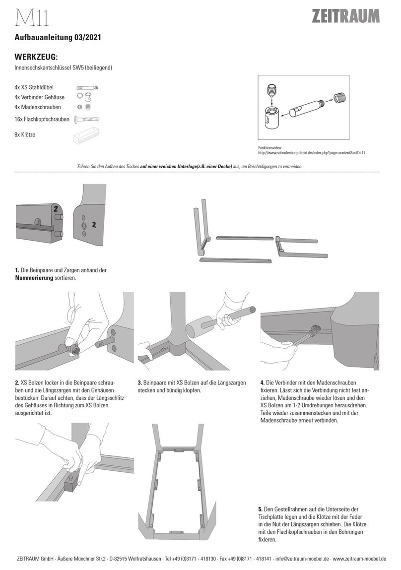 ZEITRAUM M11 User manual