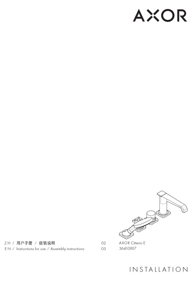 Axor Citterio E 36410 7 Series User manual