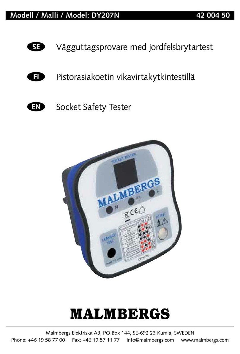 Malmbergs DY207N quick start guide Malmbergs DY207N quick start guide