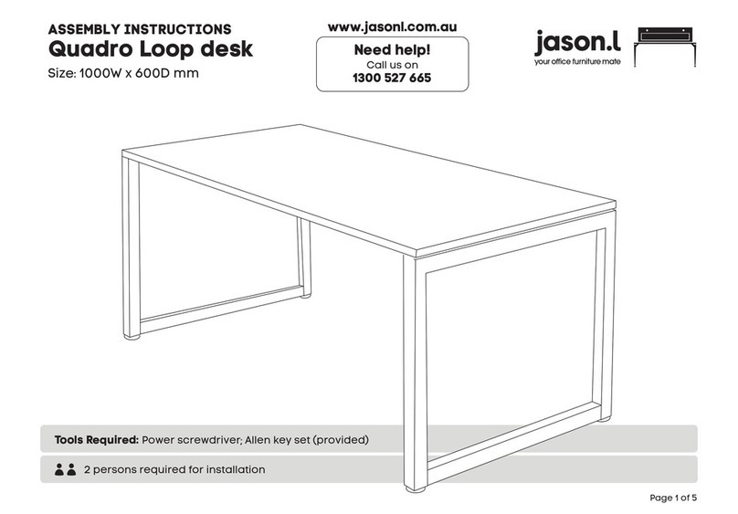 Jason.L Quadro Loop desk User manual Jason.L Quadro Loop desk User manual