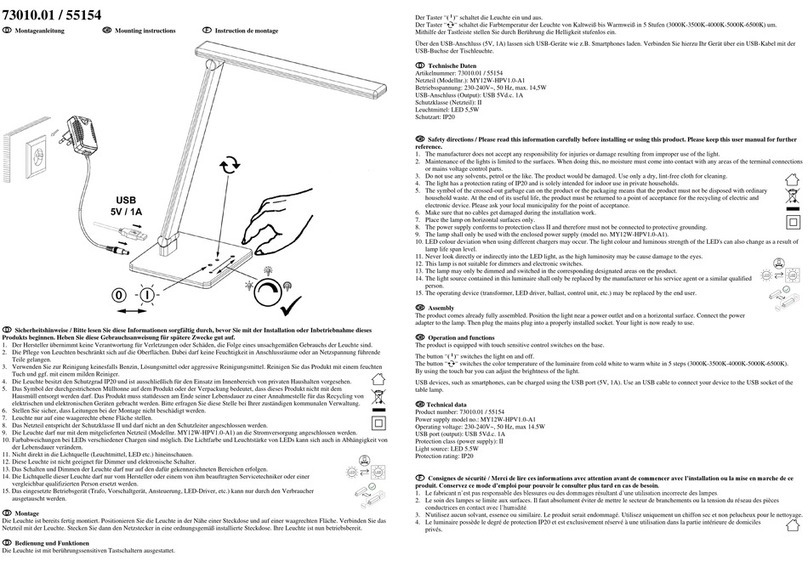 Landi 73010.01/55154 Mounting instructions Landi 73010.01/55154 Mounting instructions