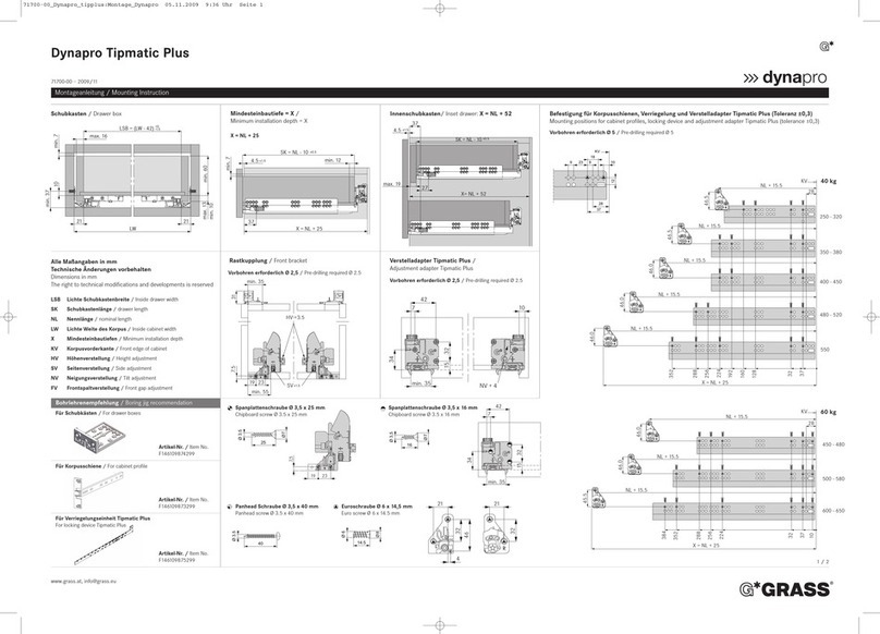 GRASS Dynapro Tipmatic Plus User guide