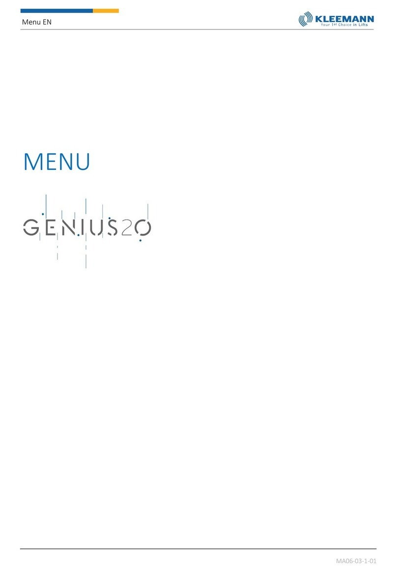 Kleemann GENIUS20 manual