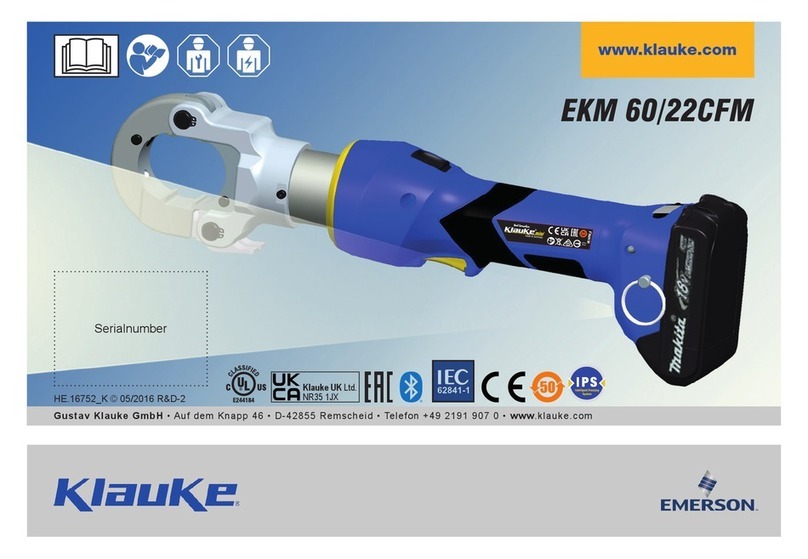 Emerson Klauke EK 60/22CFM User manual