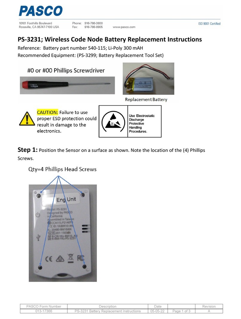 PASCO code.Node Replacement instructions