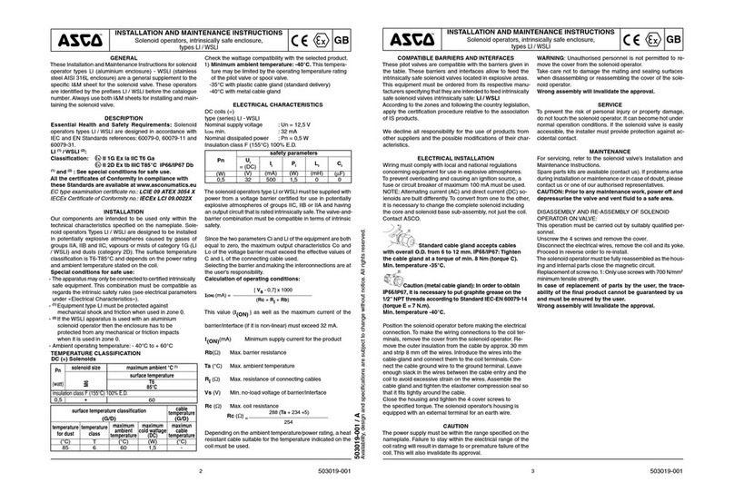 Asco LI User manual