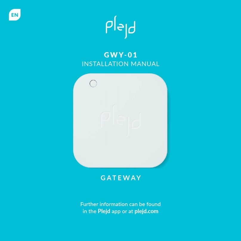 Plejd GWY-01 instruction manual