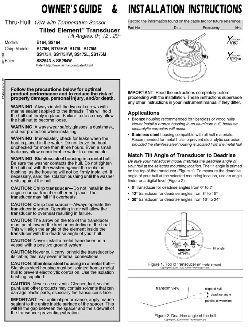 Airmar Element B164 owner's guide