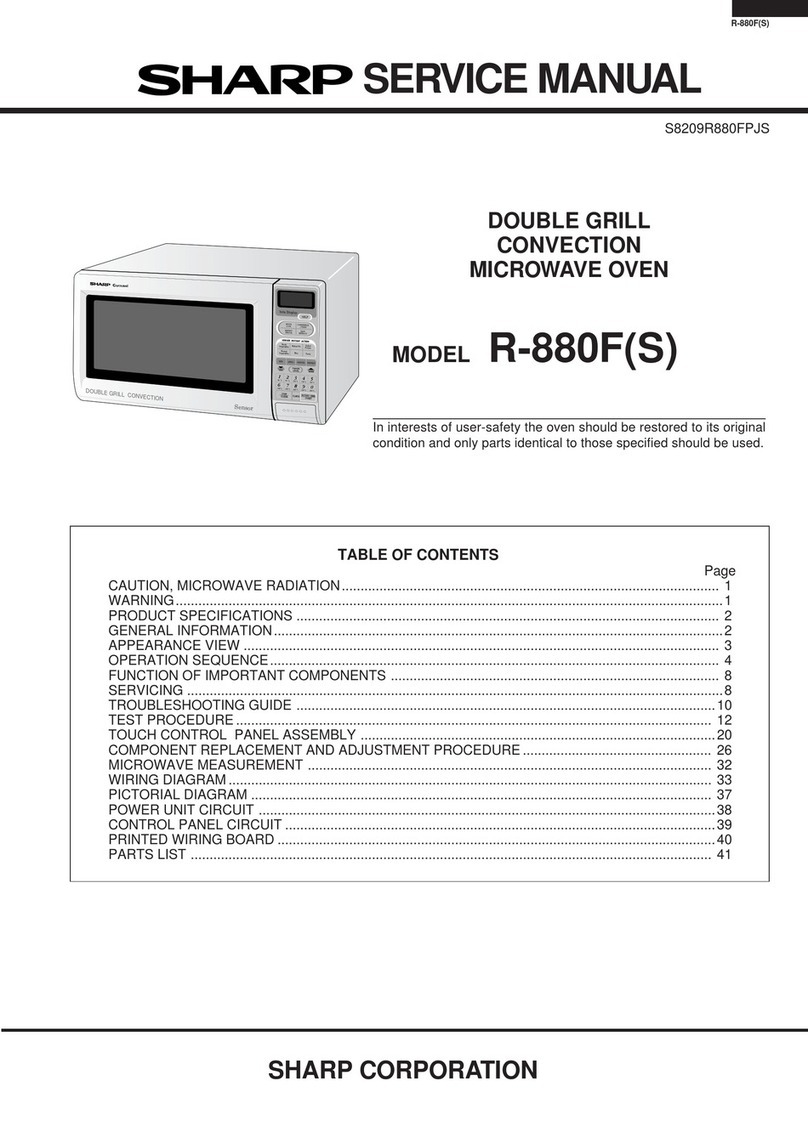 Sharp Carousel R-880F User manual