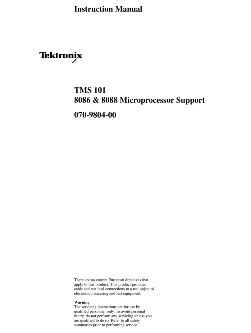 Tektronix TMS 101 instruction manual
