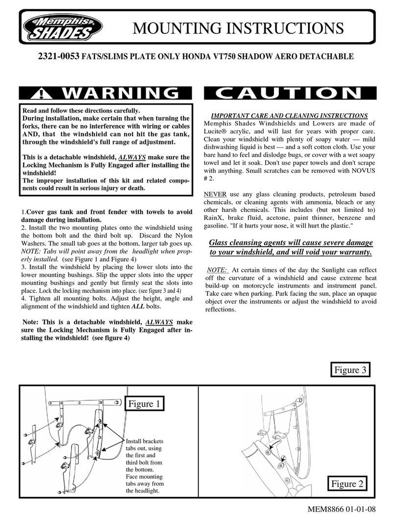Memphis Shades 2321-0053 Mounting instructions