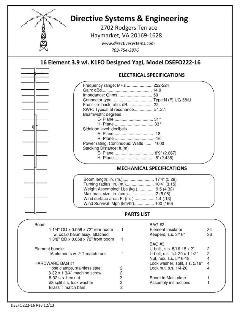 Directive Systems & Engineering DSEFO222-16 manual Directive Systems & Engineering DSEFO222-16 manual