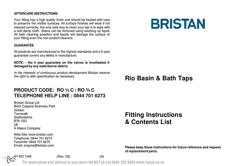 Bristan Rio RO 1/2 C User manual