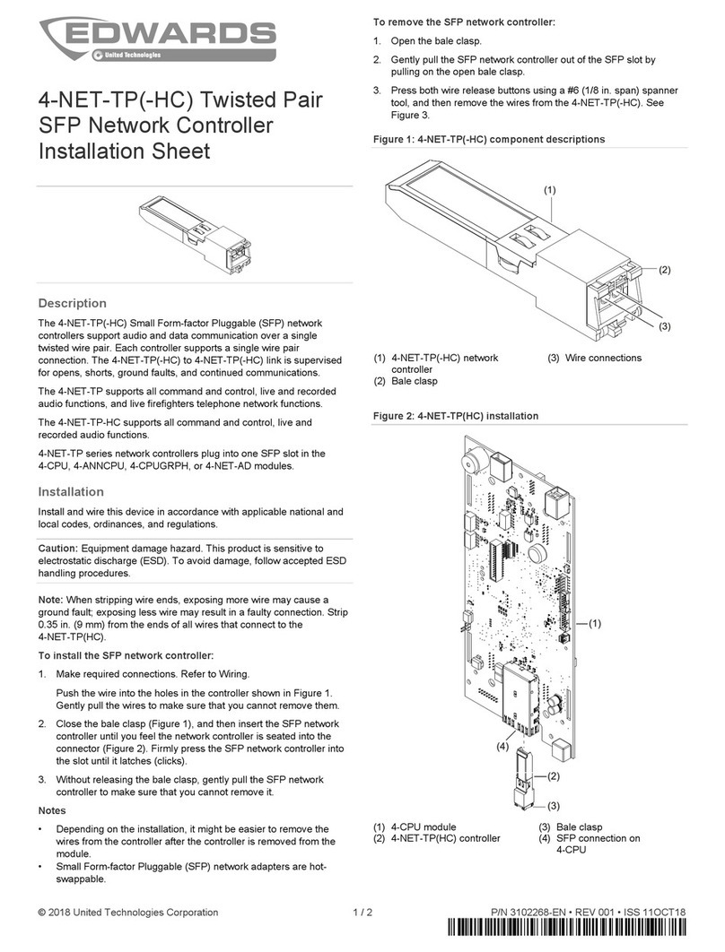 Edwards 4-NET-TP-HC Assembly instructions