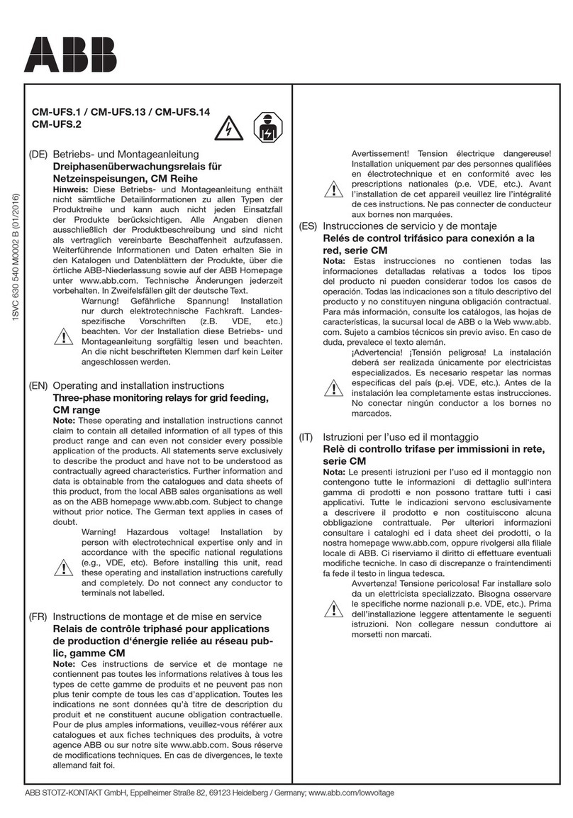 ABB CM-UFS.1 Operating and installation instructions