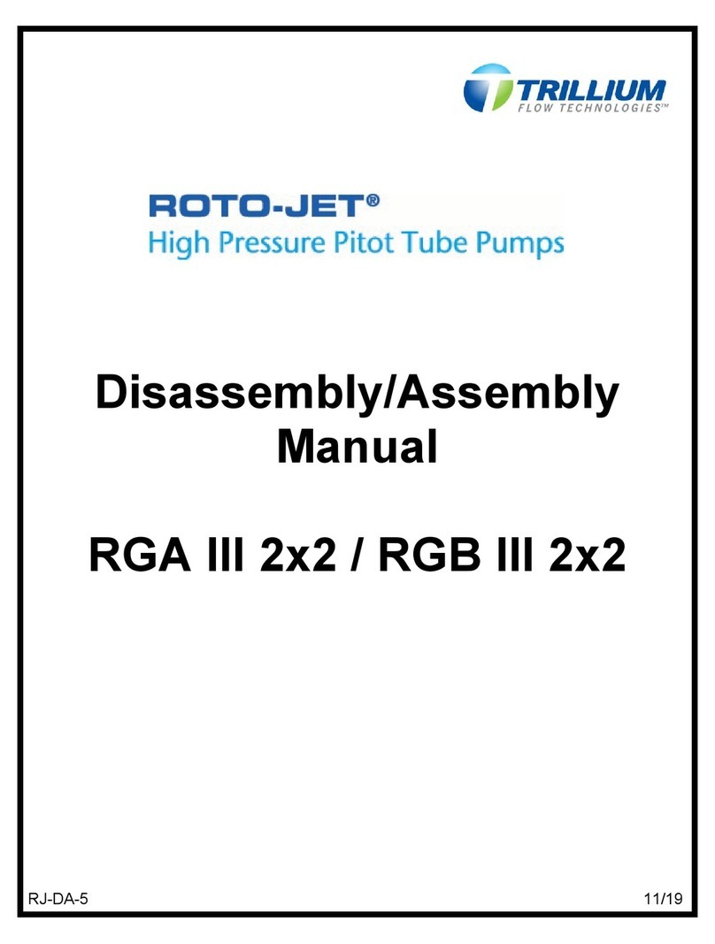 Trillium ROTO-JET RGA III 2x2 Disassembly-assembly manual