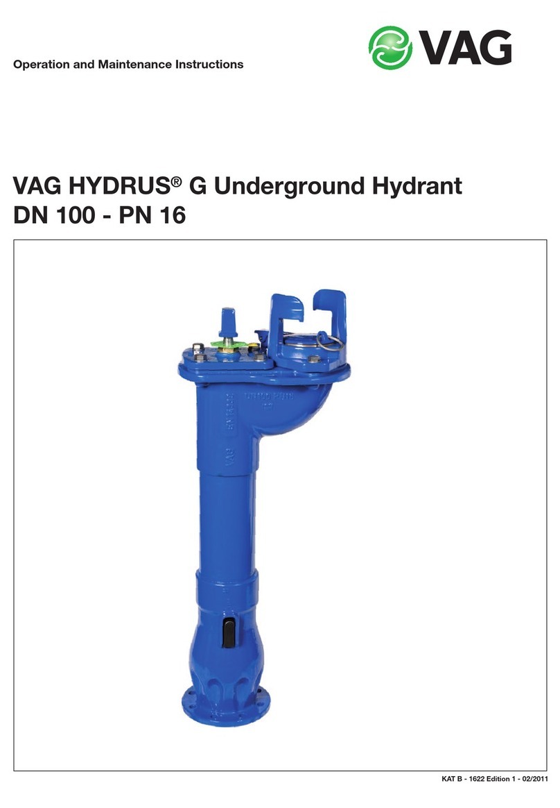 Vag HYDRUS G Operation & maintenance instructions