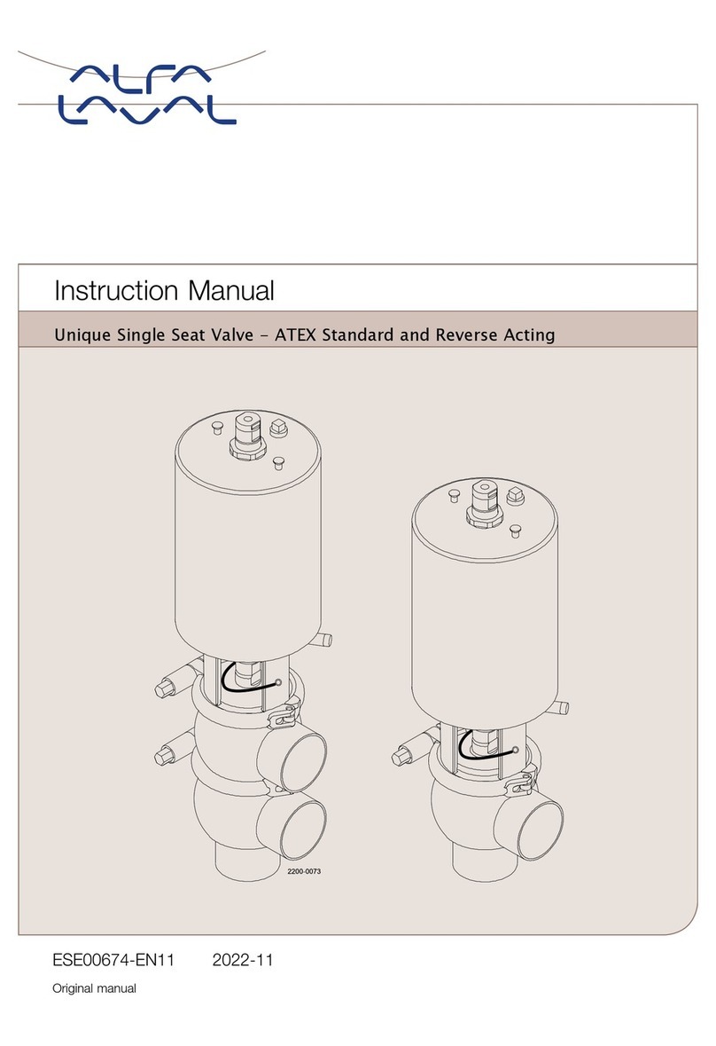 Alfalaval Unique SSV PN10 instruction manual