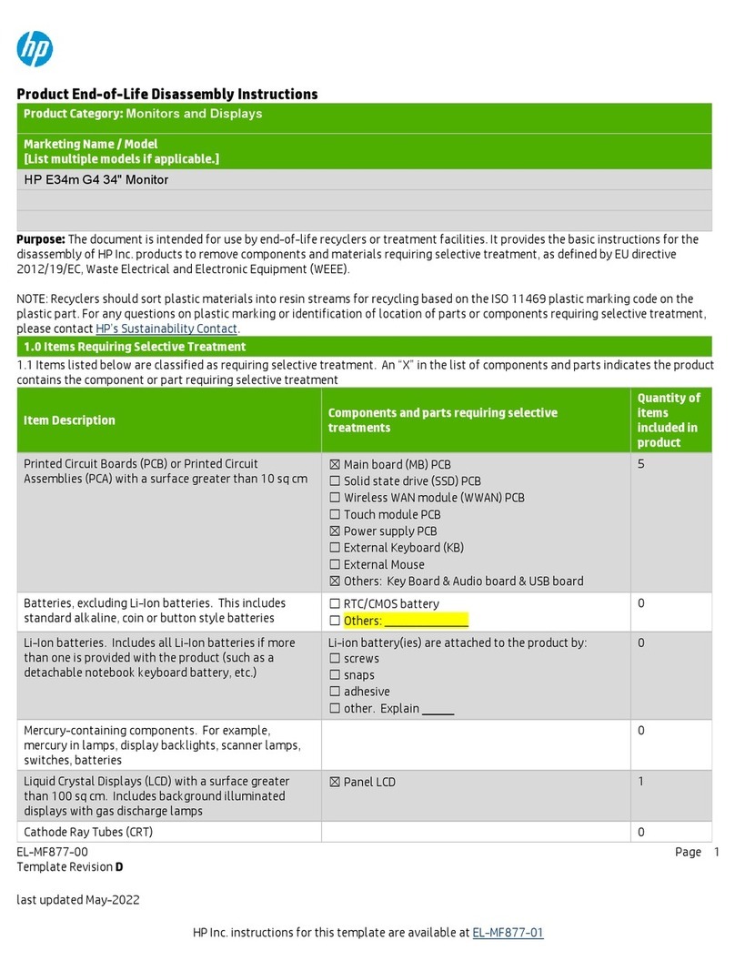 HP E34m G4 Assembly instructions