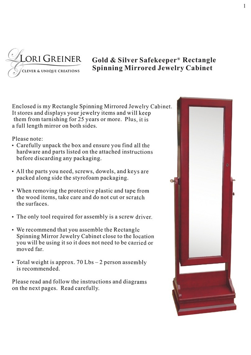 Lori Greiner Gold & Silver Safekeeper Assembly instructions Lori Greiner Gold & Silver Safekeeper Assembly instructions