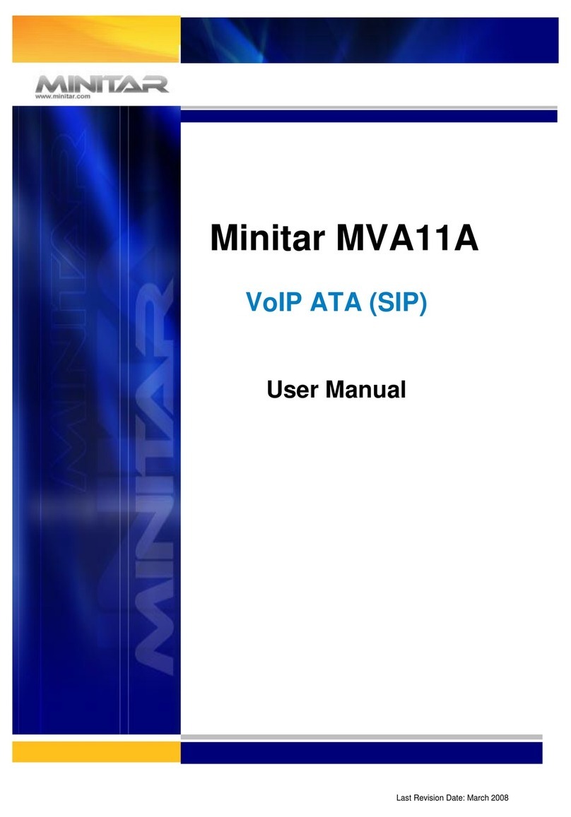 Minitar MVA11A user manual