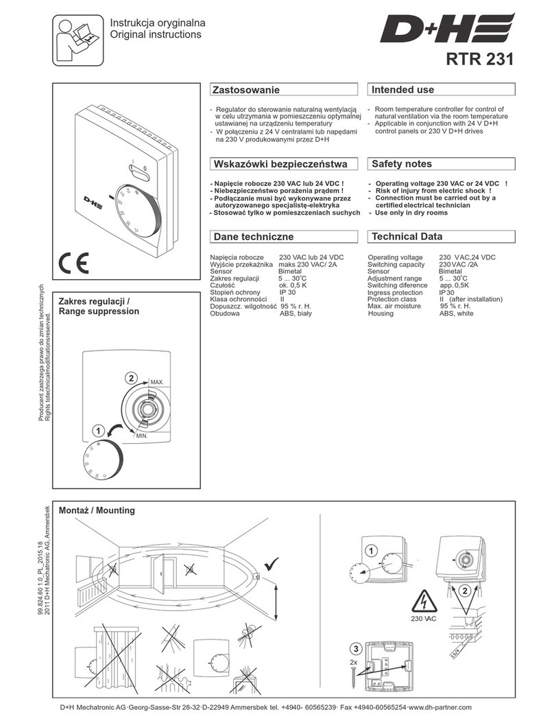 D+H RTR 231 User manual