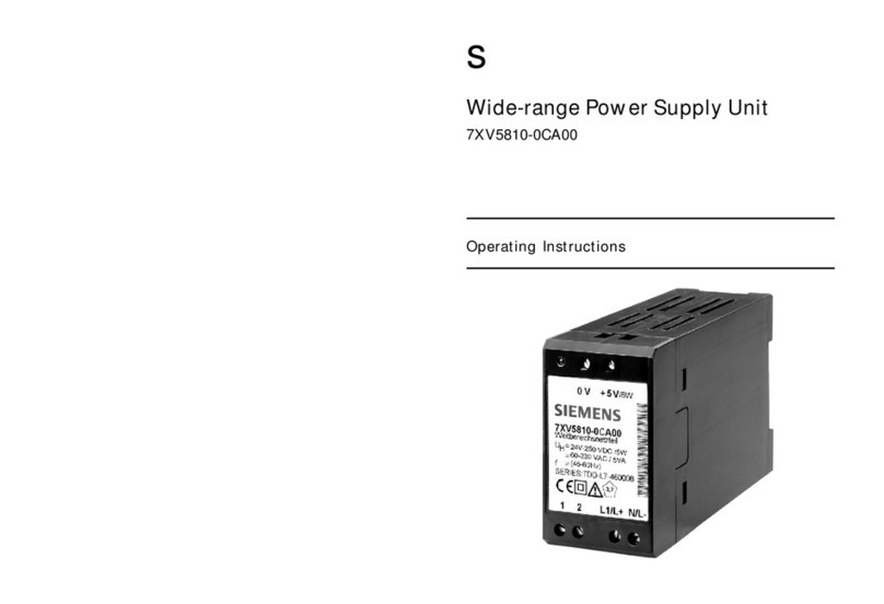 Siemens 7XV5810-0CA00 User manual