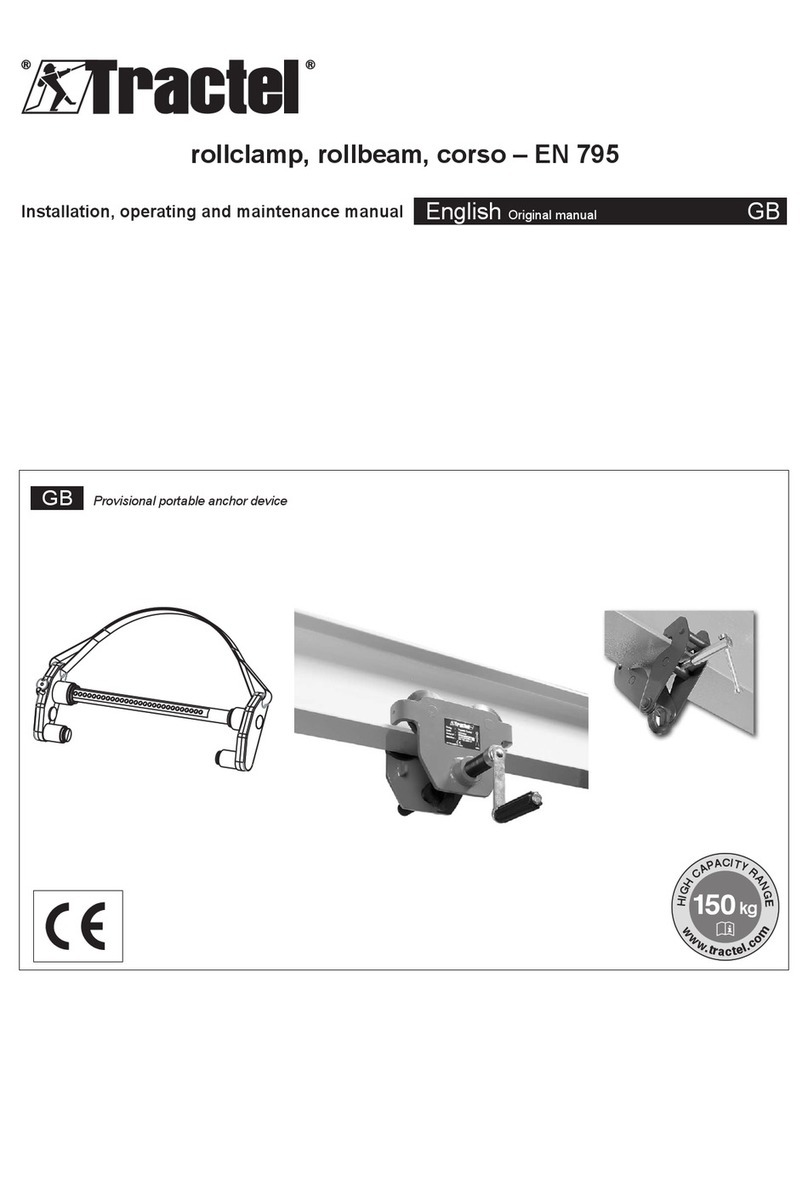 Tractel rollclamp Installation guide