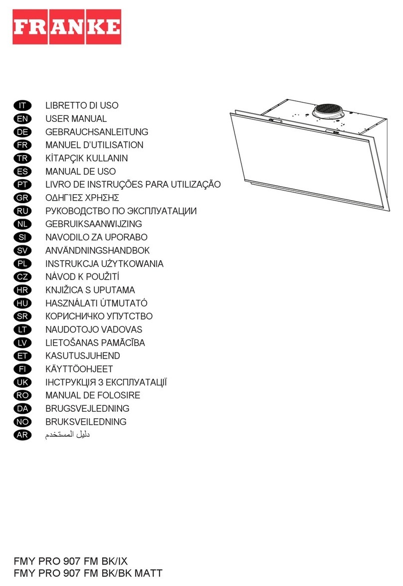 Franke FMY PRO 907 FM BK/IX user manual