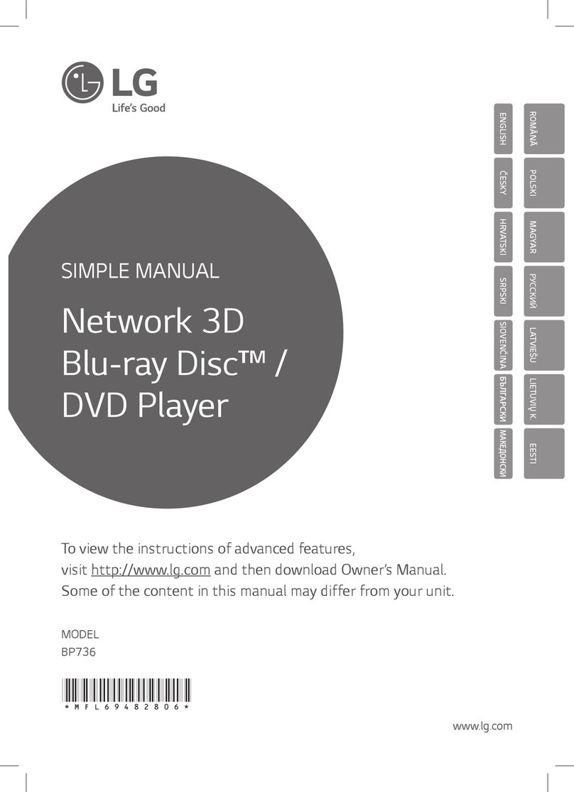 LG BP736 Simple manual