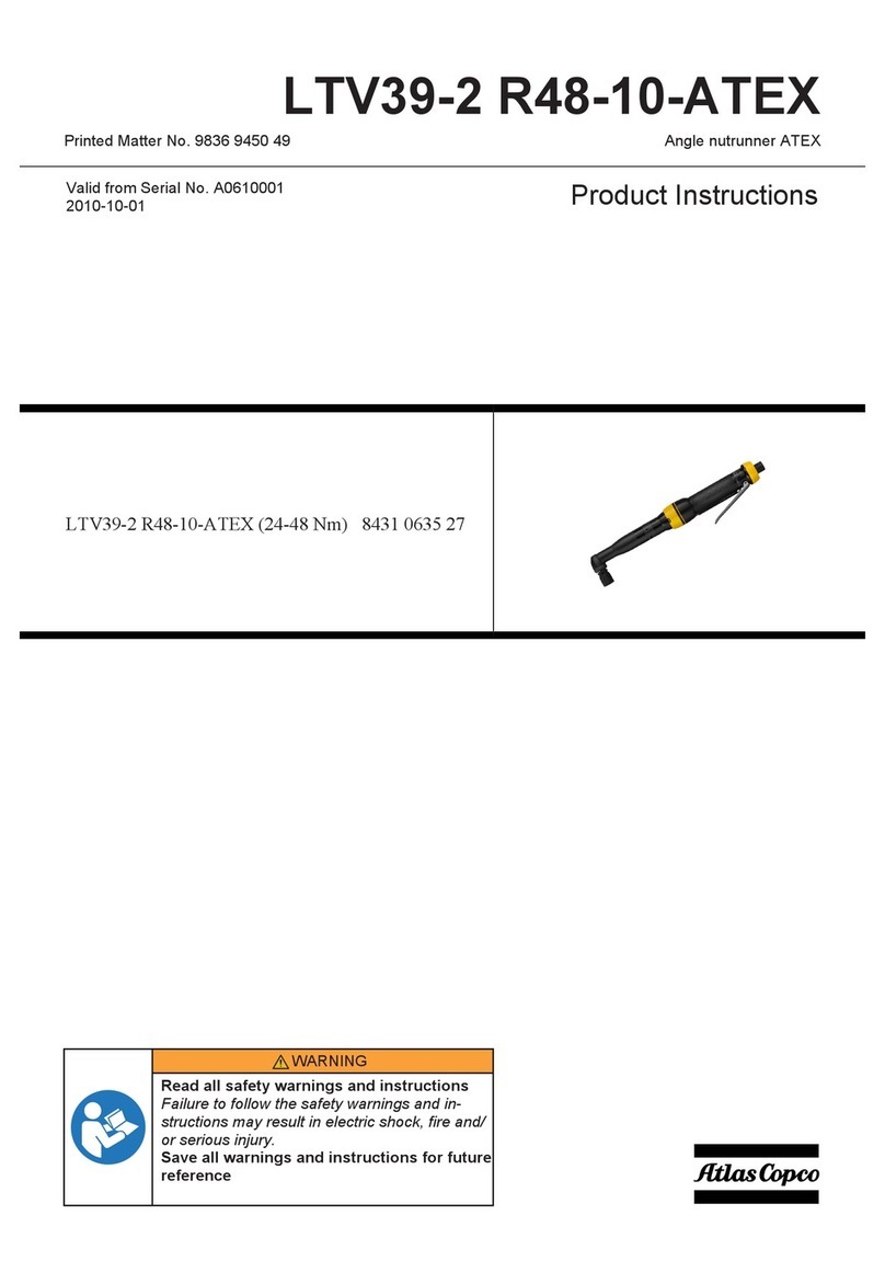 Atlas Copco LTV39-2 R48-10-ATEX Instruction sheet