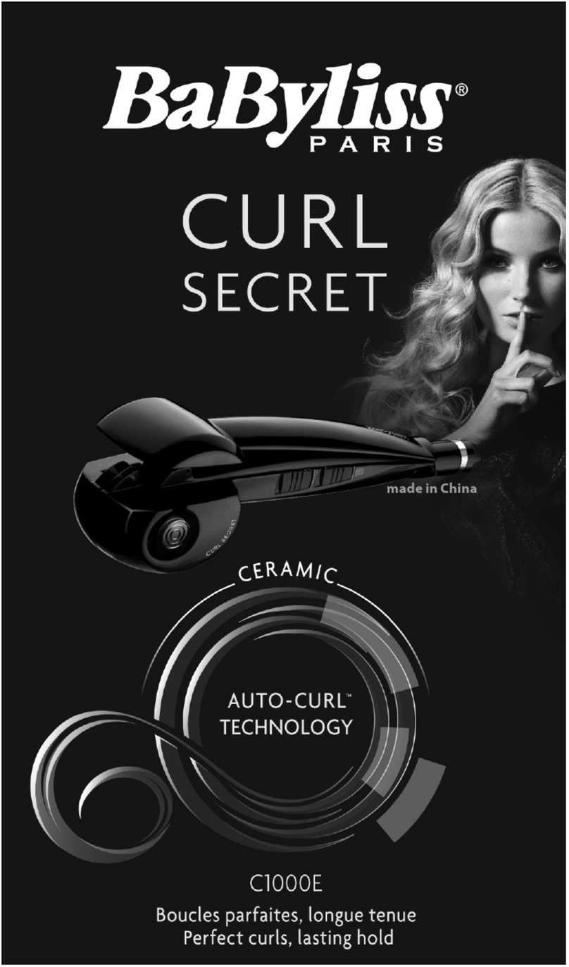 BaByliss Digital Sensor Curl Secret manual