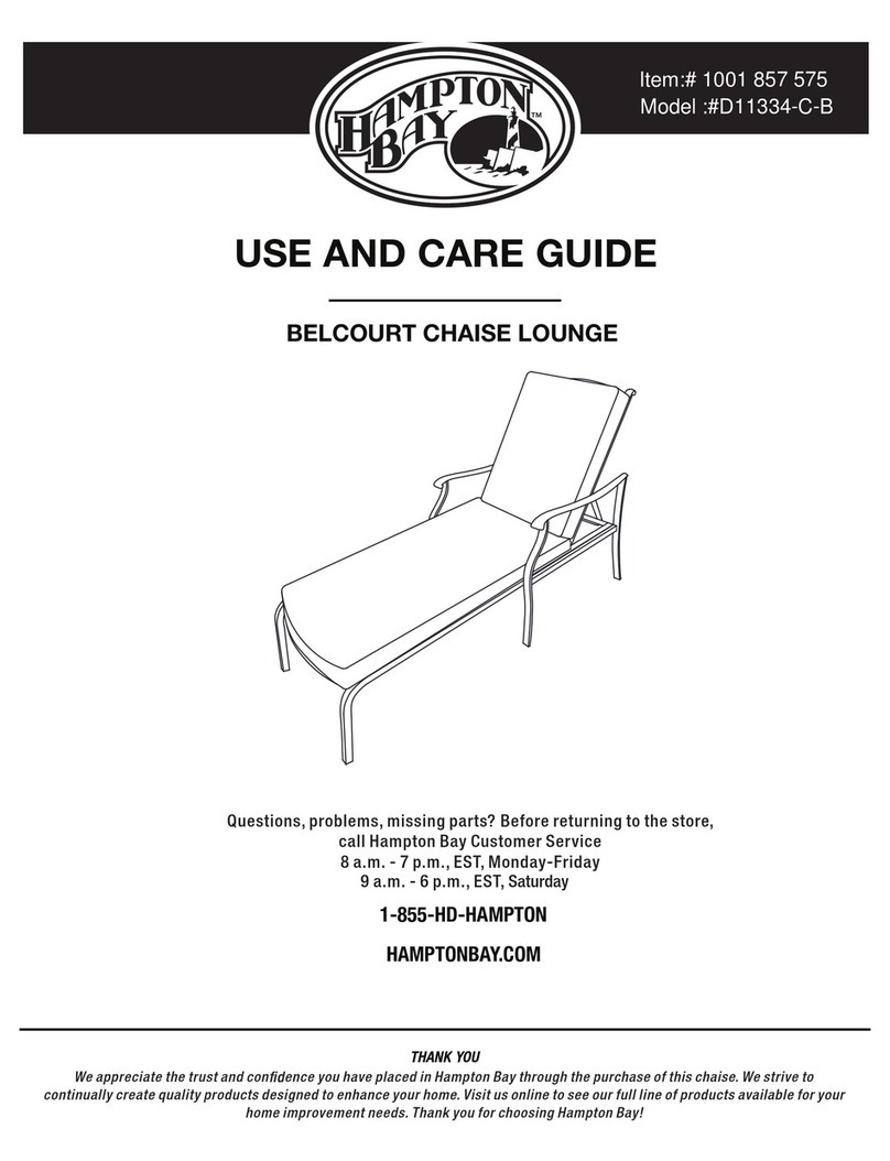 HAMPTON BAY BELCOURT D11334-C-B Use and care guide HAMPTON BAY BELCOURT D11334-C-B Use and care guide