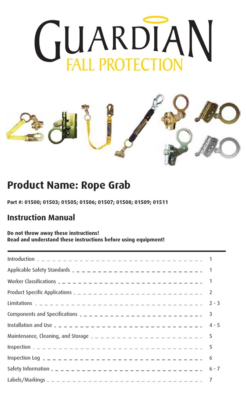 Guardian Fall Protection 01500 User manual