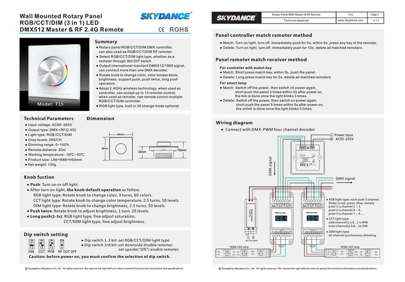 SKYDANCE T15 User manual