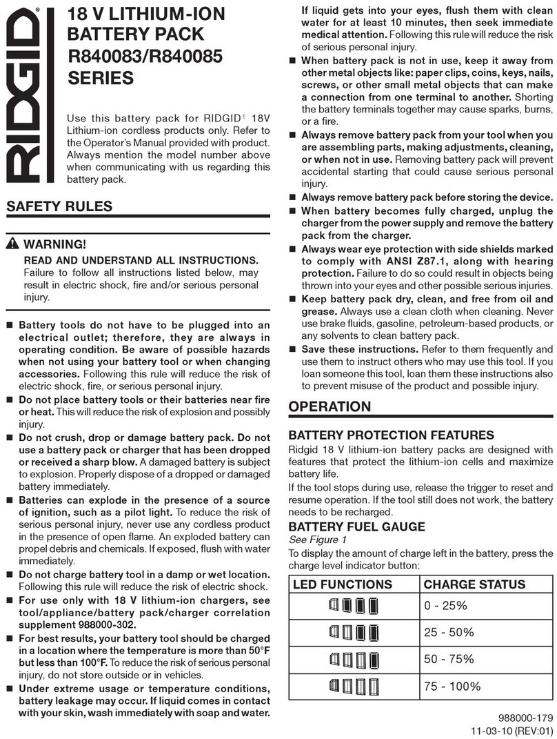 RIDGID R840083 Series quick start guide