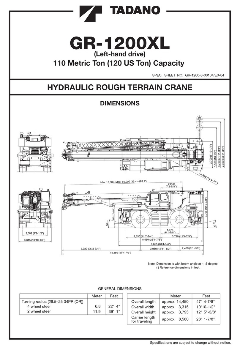 Tadano GR-1200XL User manual