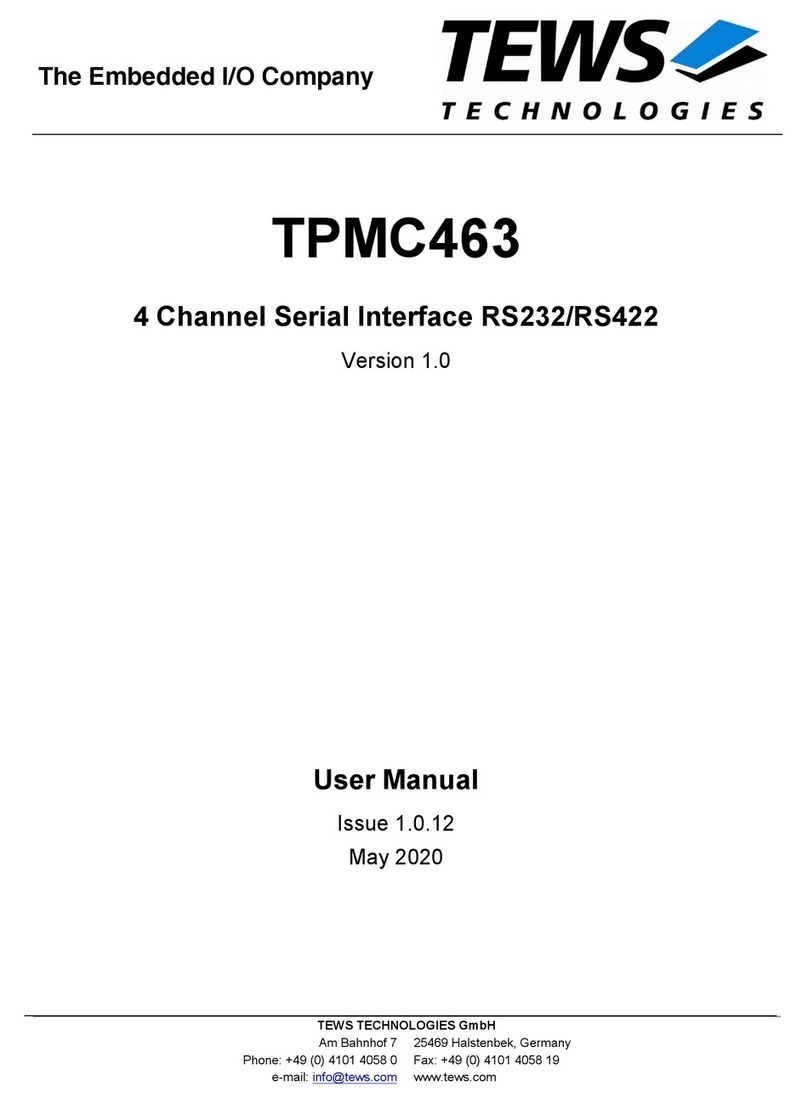 Tews Technologies TPMC463 User manual