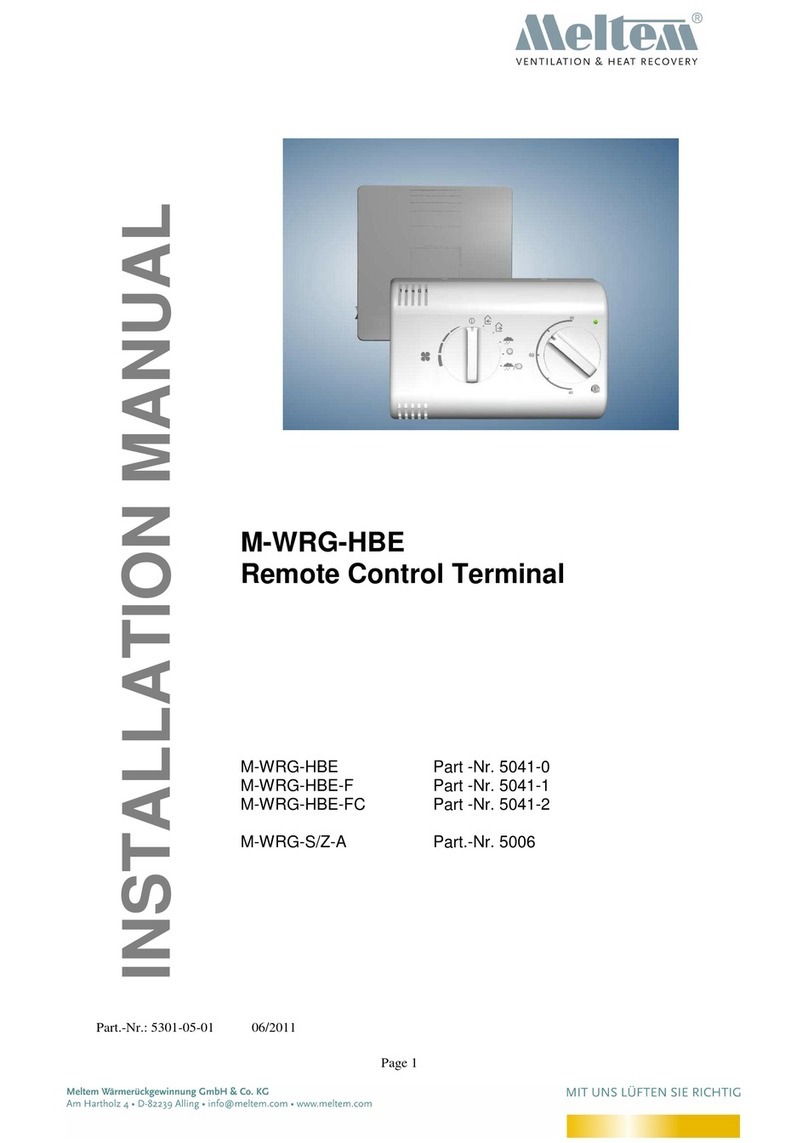 Meltem M-WRG-HBE installation manual