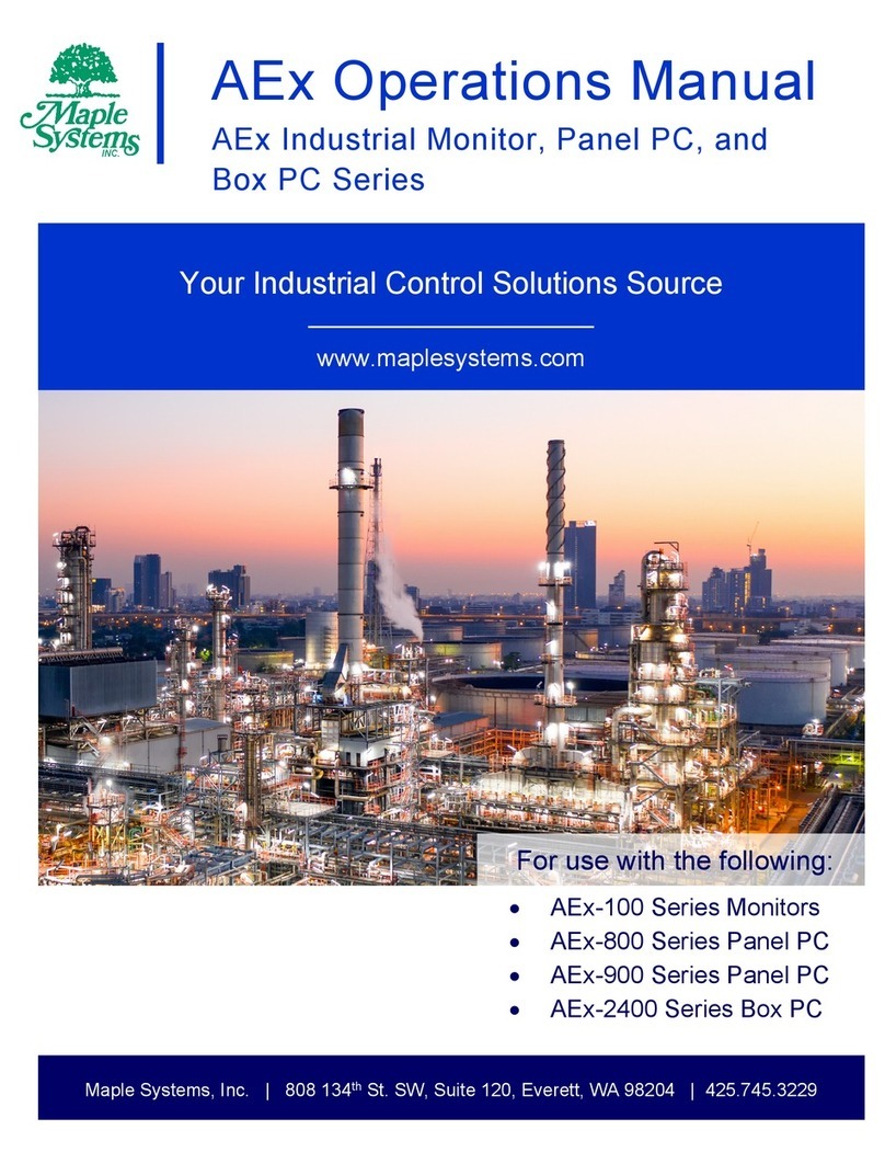 Maple Systems AEx-100 Series Operation manual