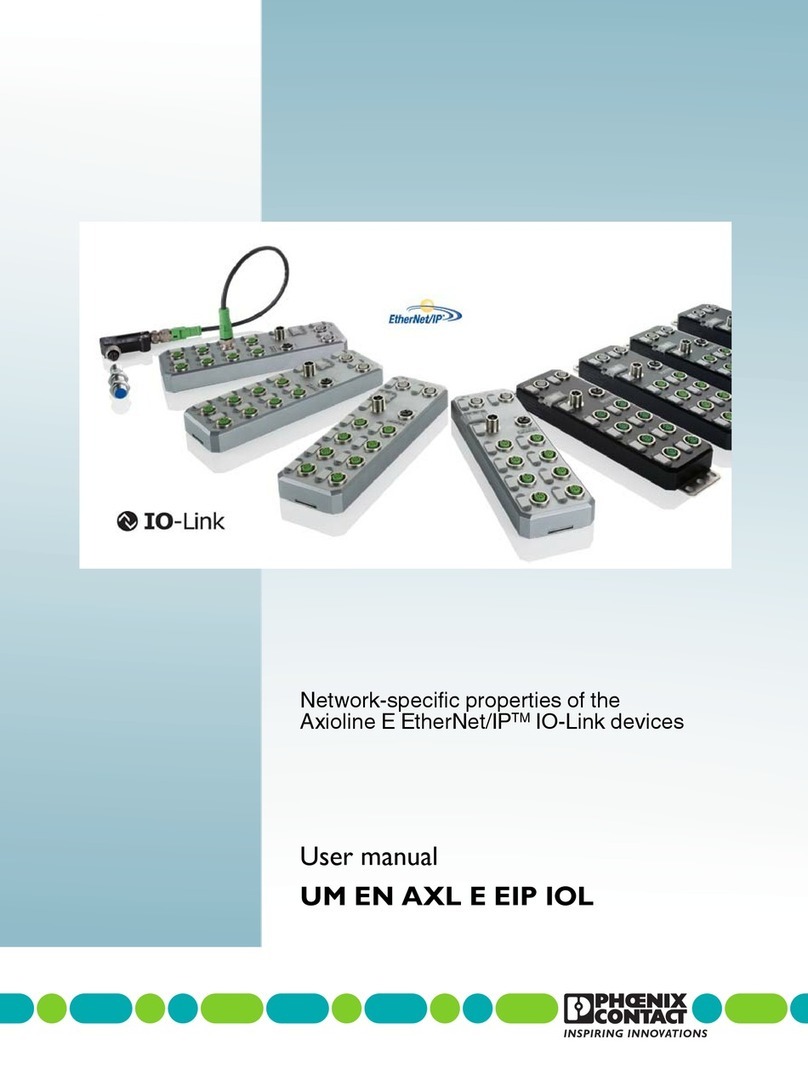 Phoenix Contact AXL E EIP IOL8 DI4 M12 6P user manual Phoenix Contact AXL E EIP IOL8 DI4 M12 6P user manual