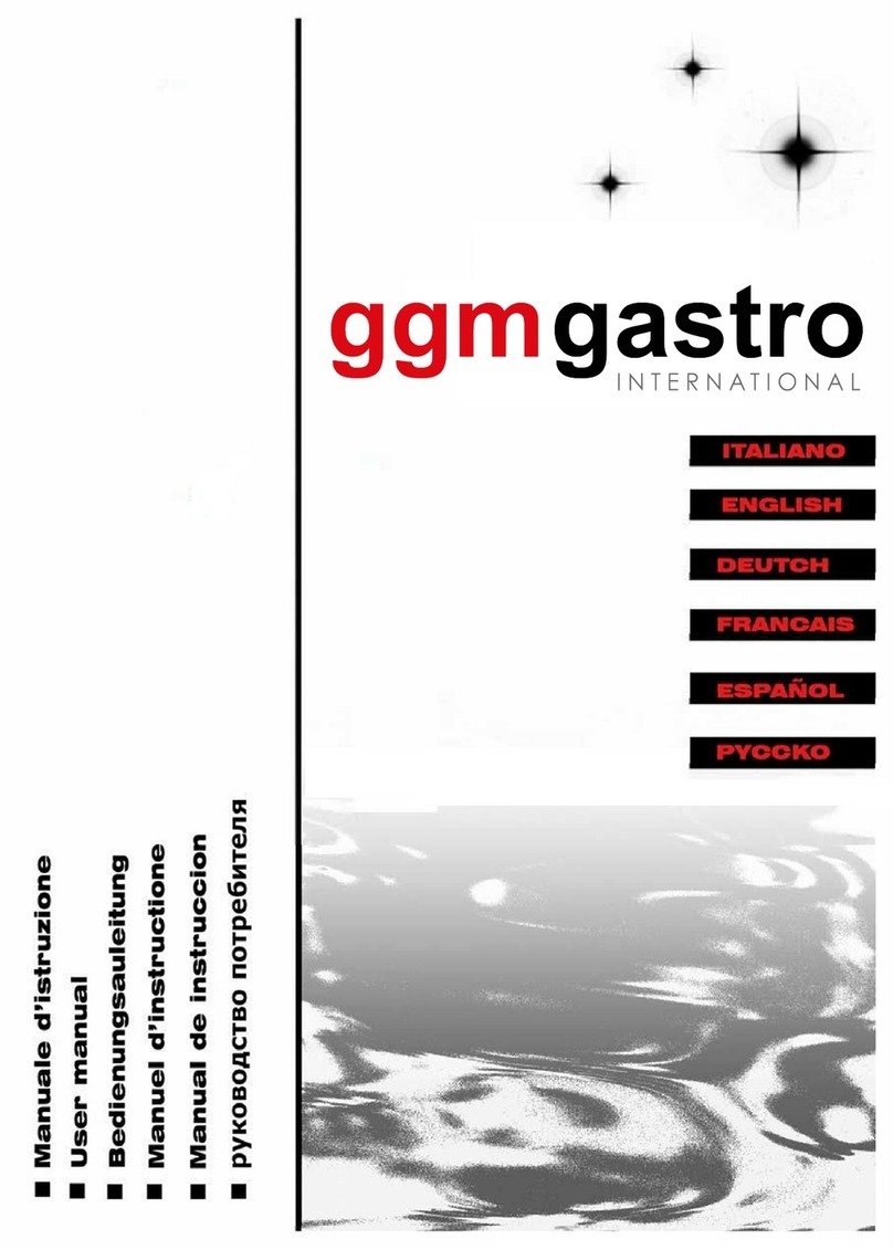 GGM gastro BISTROT 465-665-1065 User manual