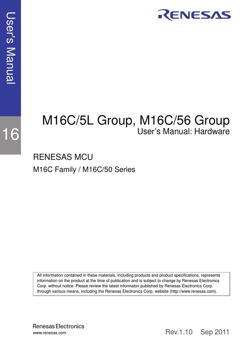 Renesas M16C/50 Series User manual