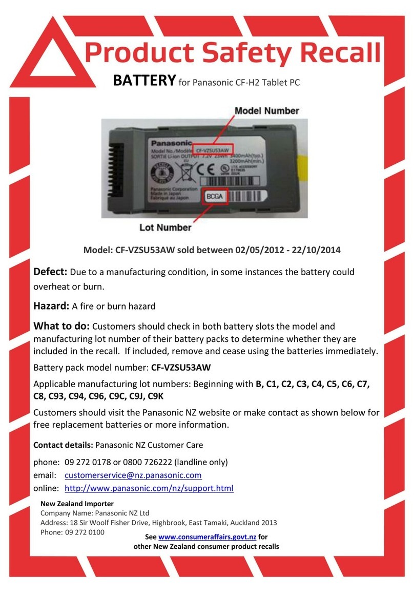 Panasonic CF-VZSU53AW quick start guide