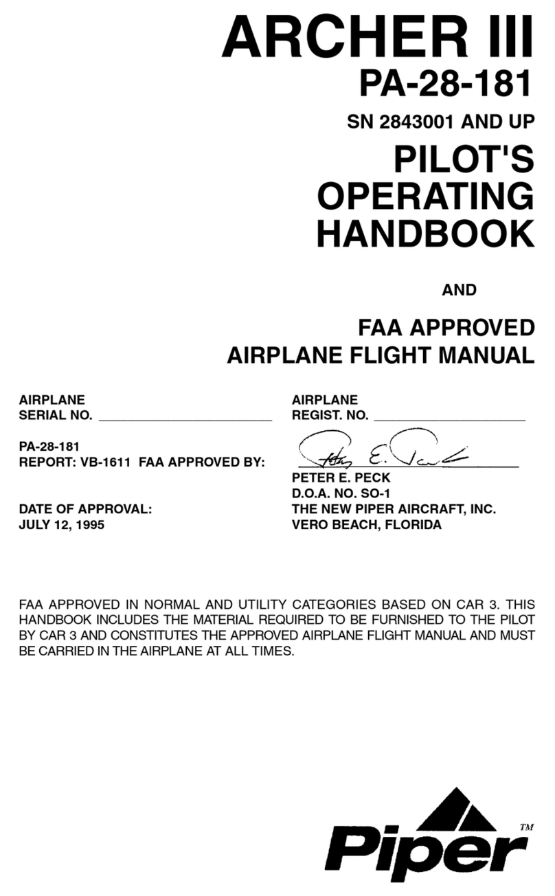 Piper ARCHER III Owner's manual